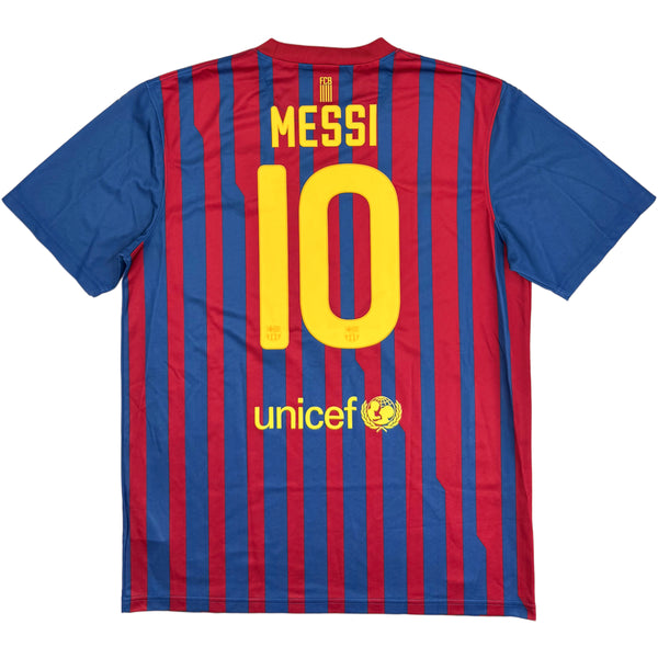 2011-12 Barcelona Thuis Shirt Messi - Oldschool Voetbalshirts