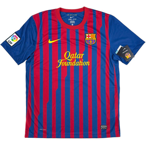 2011-12 Barcelona Thuis Shirt Messi - Oldschool Voetbalshirts