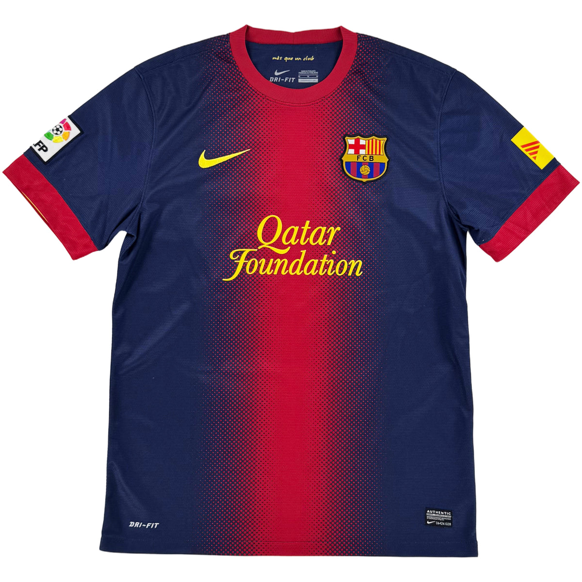 2012-13 Barcelona Thuis Shirt Messi - 9/10 - (M) - Oldschool Voetbalshirts