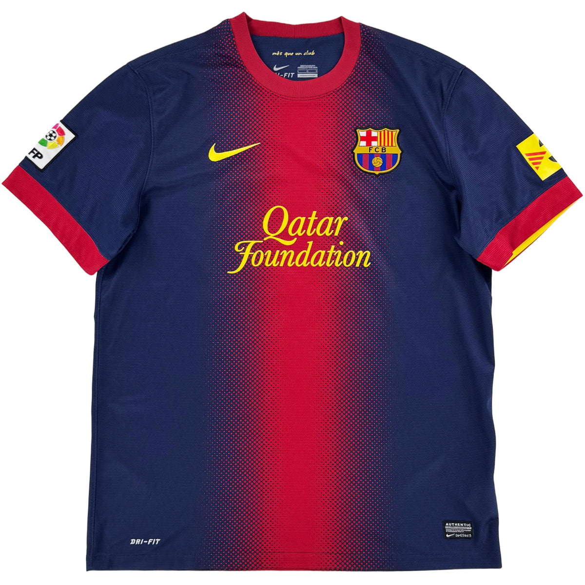 2012-13 Barcelona Thuis Shirt Messi - 9/10 - (L) - Oldschool Voetbalshirts