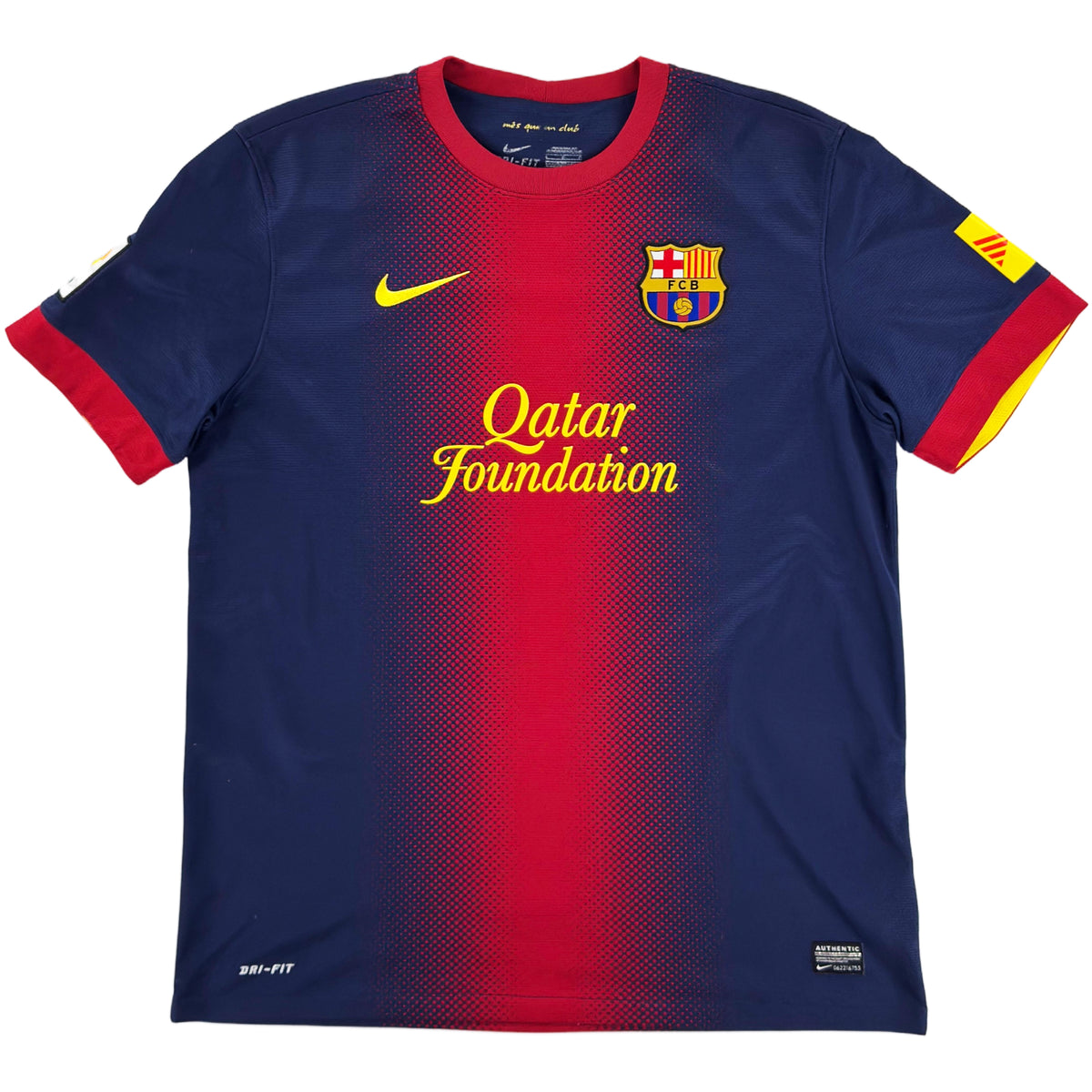 2012-13 Barcelona Thuis Shirt Messi - Oldschool Voetbalshirts