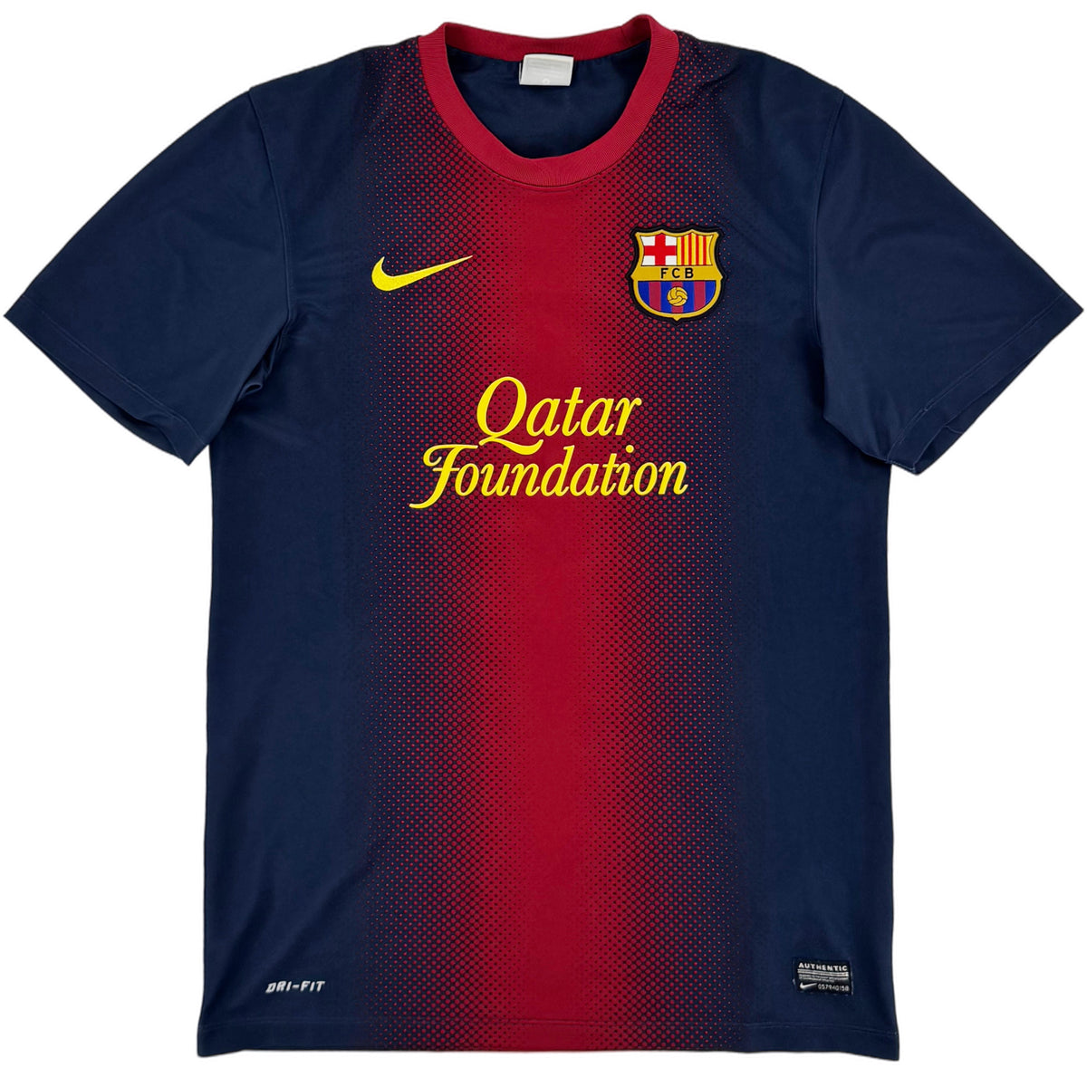 2012-13 Barcelona Thuis Shirt Messi #10 - 9/10 - (S) - Oldschool Voetbalshirts