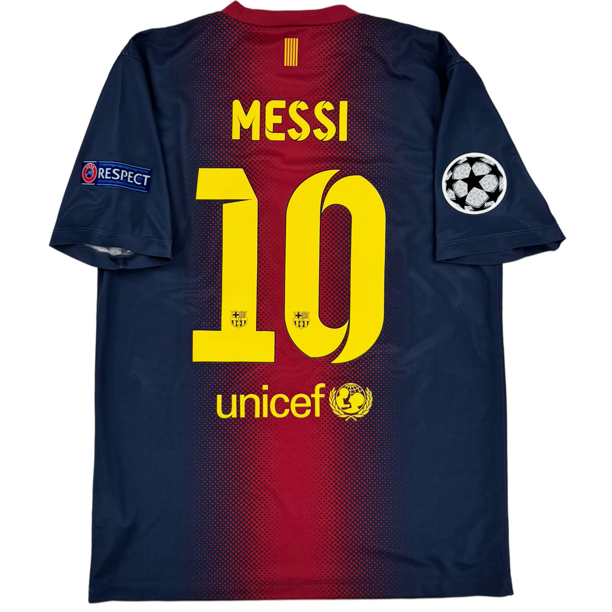 2012-13 Barcelona Thuis Shirt Messi #10 - 9/10 - (M) - Oldschool Voetbalshirts