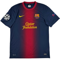 2012-13 Barcelona Thuis Shirt Messi #10 - 9/10 - (M) - Oldschool Voetbalshirts