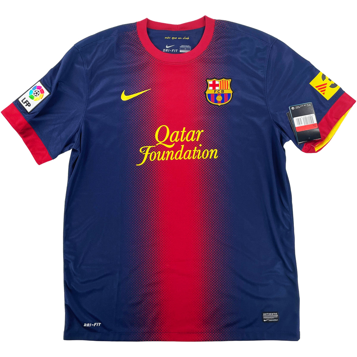 2012-13 Barcelona Thuis Shirt Messi - Oldschool Voetbalshirts