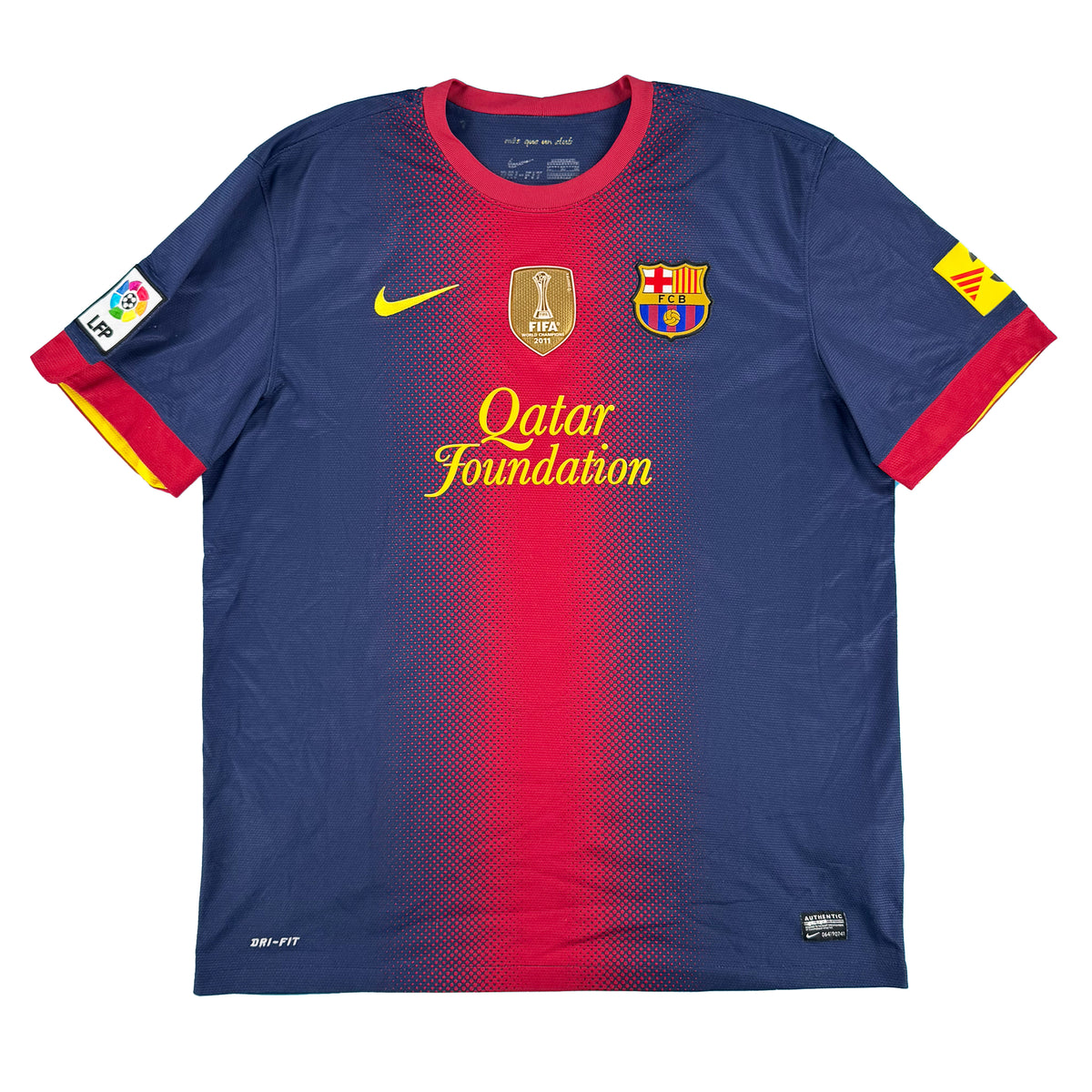 Barcelona - Home Shirt - 2012/13 - Size XL - 9/10
