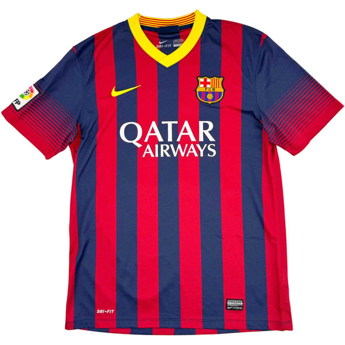 2013-14 Barcelona Thuis Shirt Messi - Oldschool Voetbalshirts