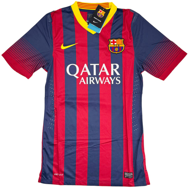 2013-14 Barcelona Pro Thuis Shirt Messi - Oldschool Voetbalshirts