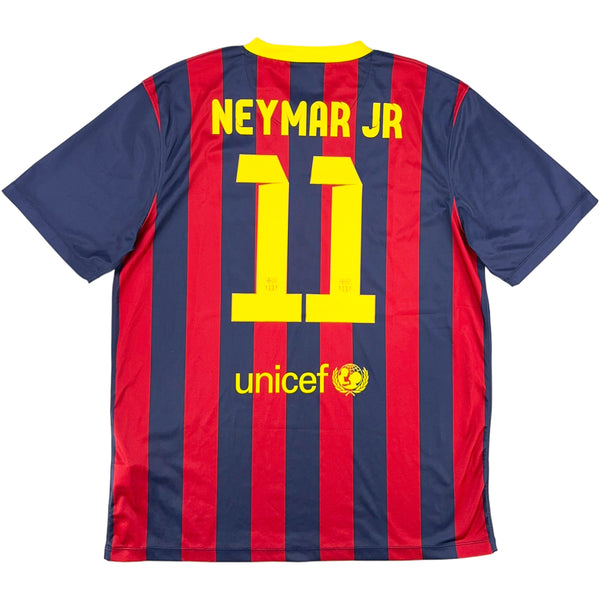 2013-14 Barcelona Thuis Shirt Neymar - Oldschool Voetbalshirts