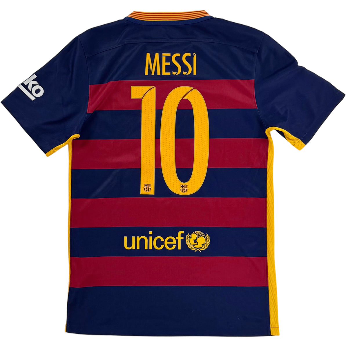2015-16 Barcelona Thuis Shirt Messi - Oldschool Voetbalshirts