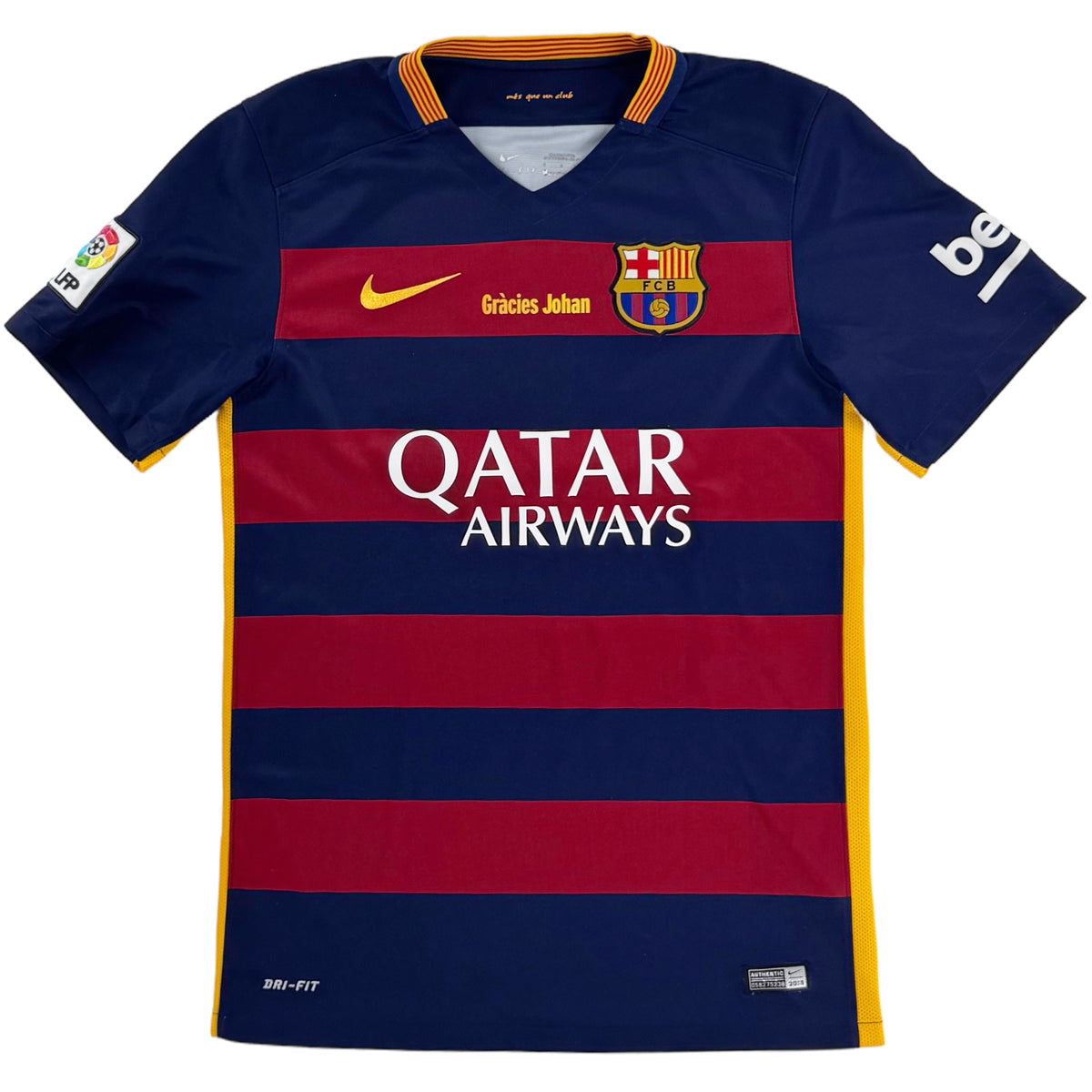 2015-16 Barcelona Thuis Shirt Messi - Oldschool Voetbalshirts