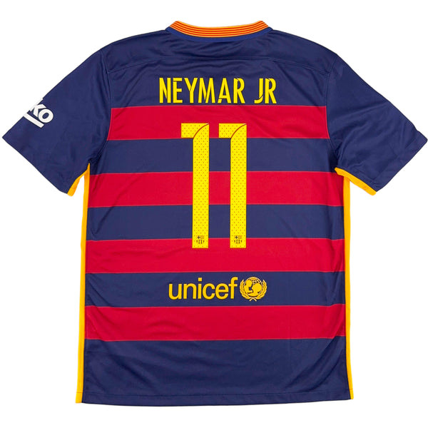 2015-16 Barcelona Thuis Shirt Neymar - Oldschool Voetbalshirts