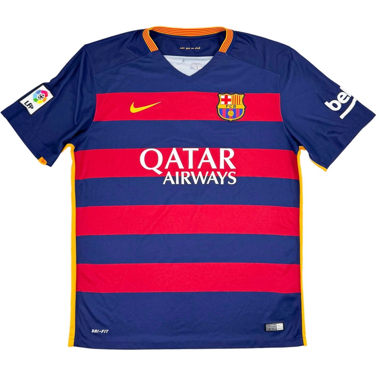 2015-16 Barcelona Thuis Shirt Suarez - Oldschool Voetbalshirts