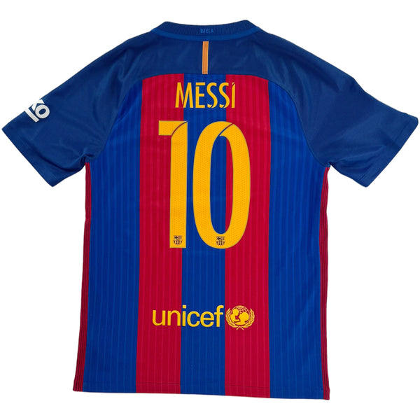 2016-17 Barcelona Thuis Shirt Messi - Oldschool Voetbalshirts