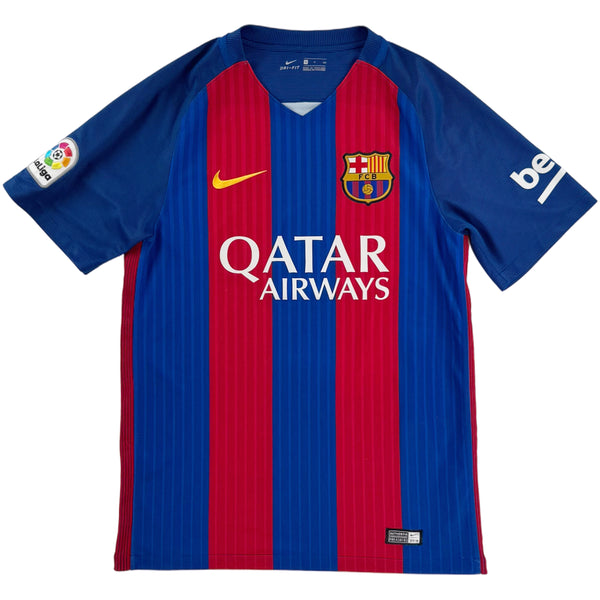 2016-17 Barcelona Thuis Shirt Messi - Oldschool Voetbalshirts