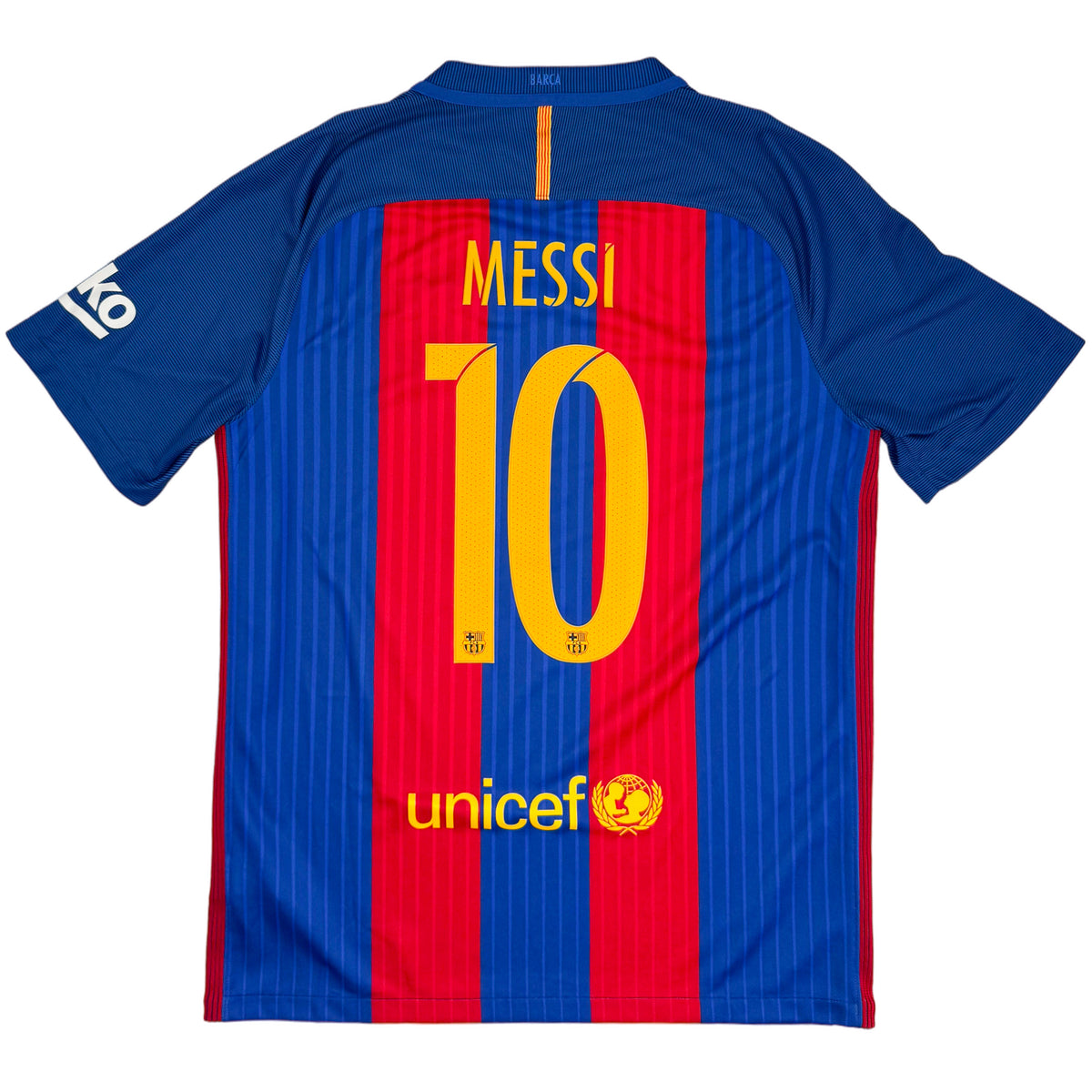 2016-17 Barcelona Thuis Shirt Messi - Oldschool Voetbalshirts