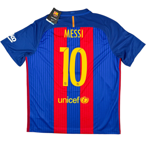2016-17 Barcelona Thuis Shirt Messi - Oldschool Voetbalshirts