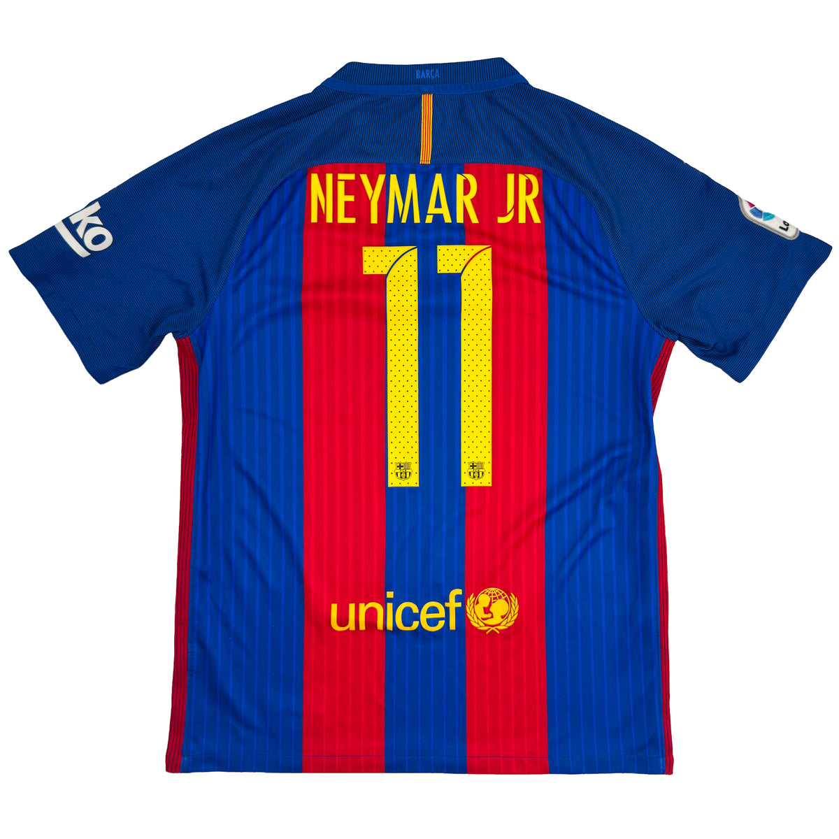 2016-17 Barcelona Thuis Shirt Neymar - Oldschool Voetbalshirts