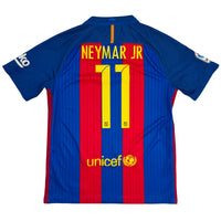 2016-17 Barcelona Thuis Shirt Neymar - Oldschool Voetbalshirts