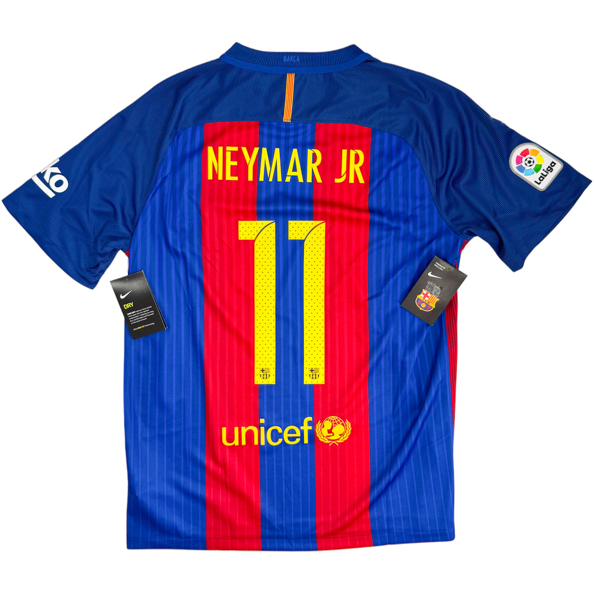 2016-17 Barcelona Thuis Shirt Neymar - Oldschool Voetbalshirts