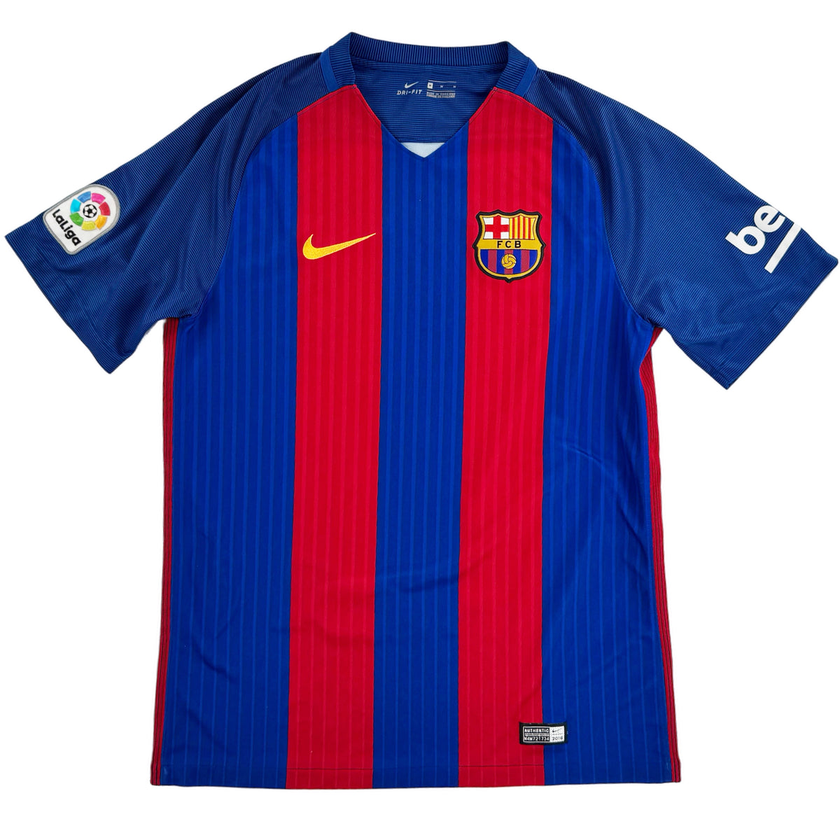 2016-17 Barcelona Thuis Shirt - 9/10 - (M) - Oldschool Voetbalshirts