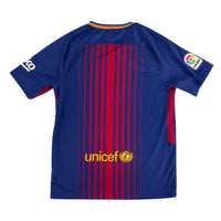 2017-18 Barcelona Thuis Shirt - 8/10 - (M) - Oldschool Voetbalshirts
