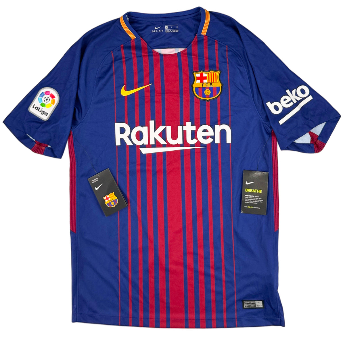 2017-18 Barcelona Thuis Shirt Messi
