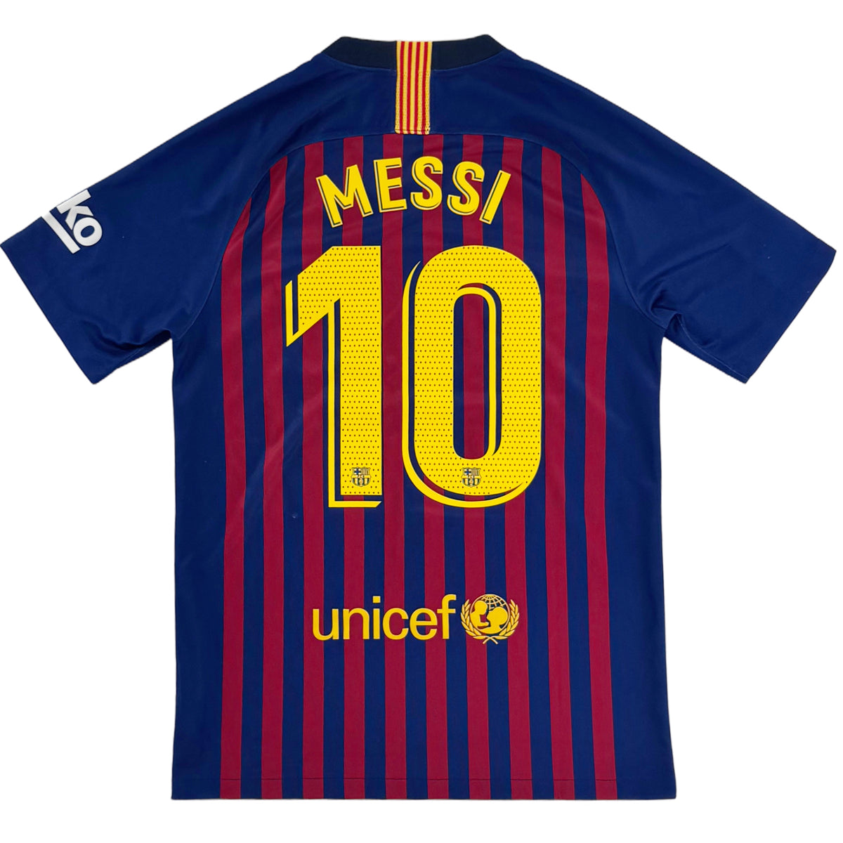 2018-19 Barcelona Thuis Shirt Messi - Oldschool Voetbalshirts