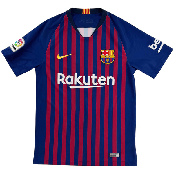2018-19 Barcelona Thuis Shirt Messi - Oldschool Voetbalshirts