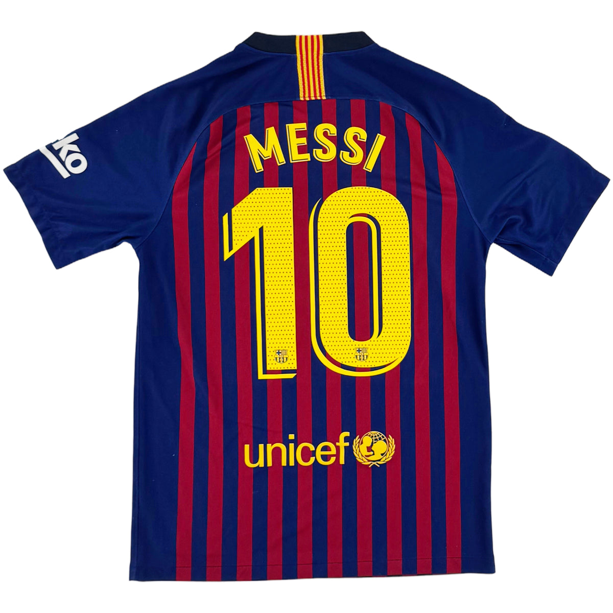 2018-19 Barcelona Thuis Shirt Messi - Oldschool Voetbalshirts