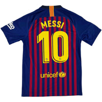 2018-19 Barcelona Thuis Shirt Messi - Oldschool Voetbalshirts