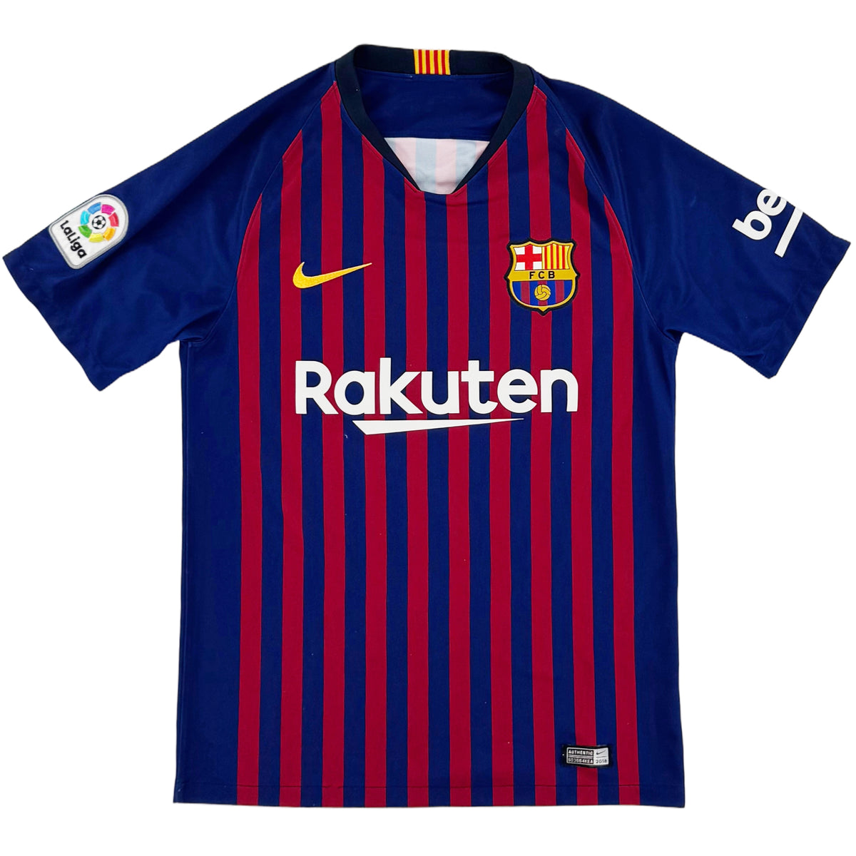 2018-19 Barcelona Thuis Shirt Messi - Oldschool Voetbalshirts