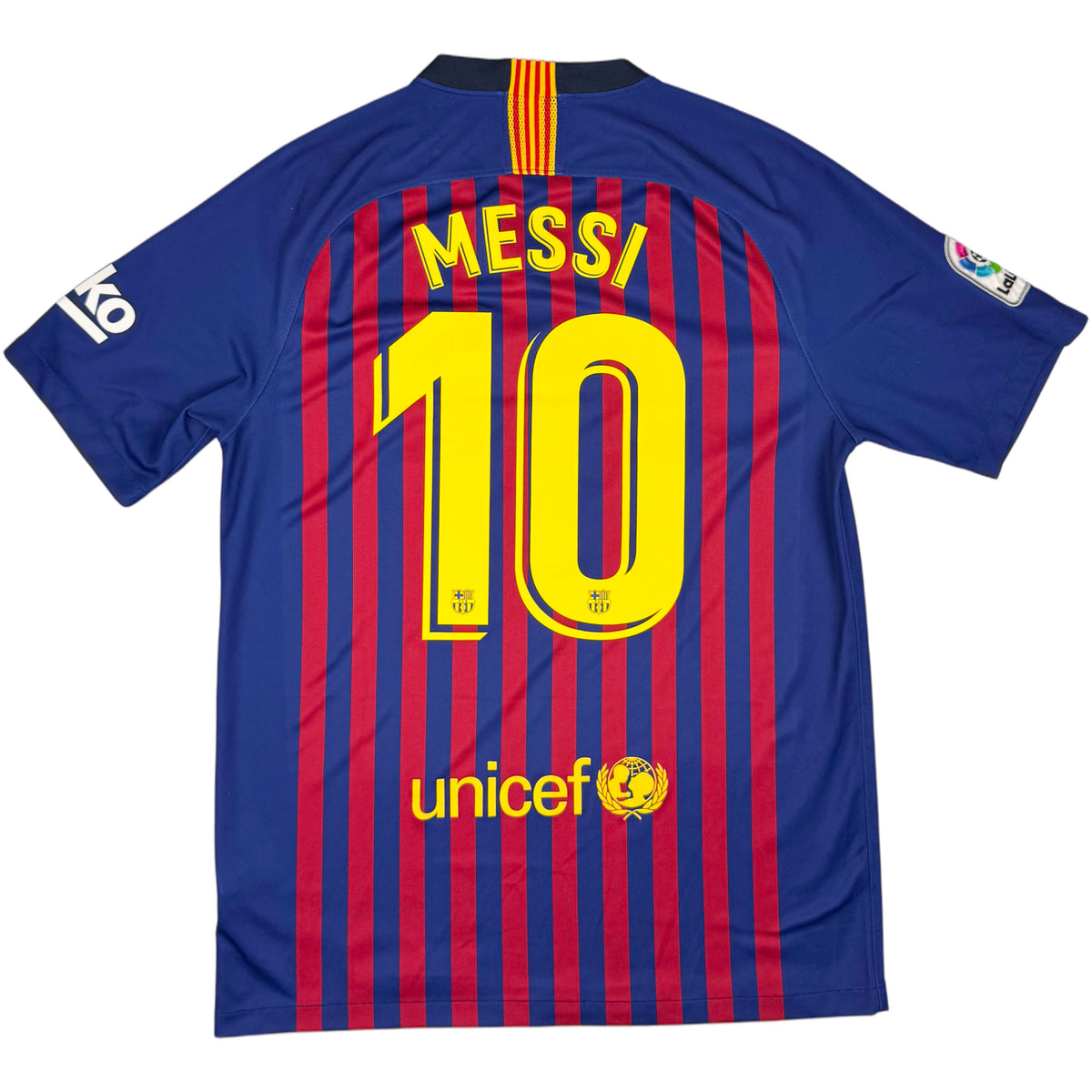 2018-19 Barcelona Thuis Shirt Messi - Oldschool Voetbalshirts