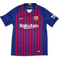 2018-19 Barcelona Thuis Shirt Messi - Oldschool Voetbalshirts