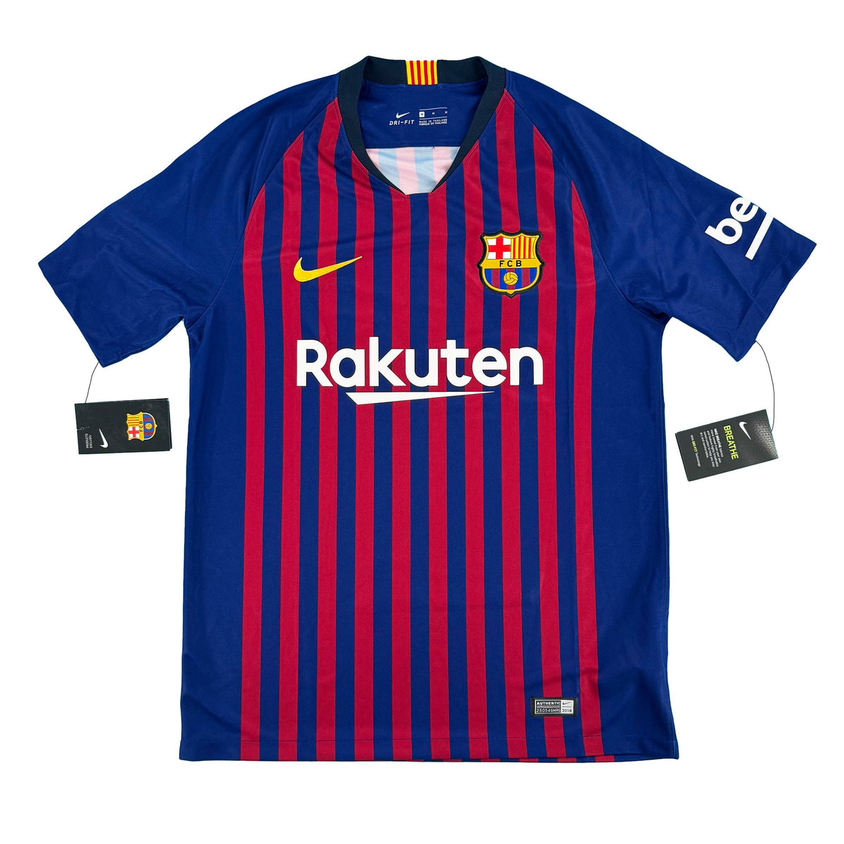 Barcelona - Home Shirt - 2018/19 - Size M - 10/10