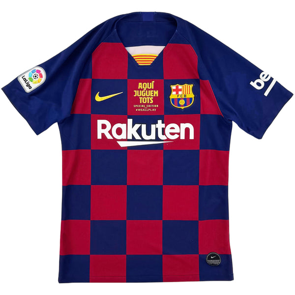 2019-20 Barcelona Thuis Shirt Messi - Oldschool Voetbalshirts