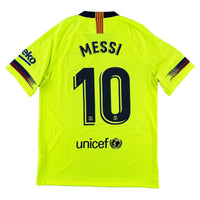 2018-19 Barcelona Uit Shirt Messi #10 - 10/10 - (M) - Oldschool Voetbalshirts