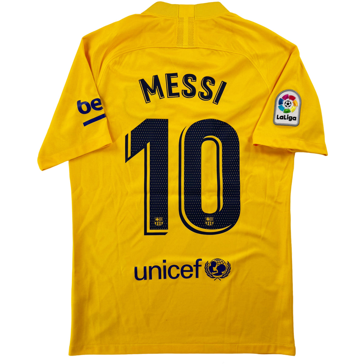 2019-20 Barcelona Vierde Shirt Messi #10 - 9/10 - (S) - Oldschool Voetbalshirts
