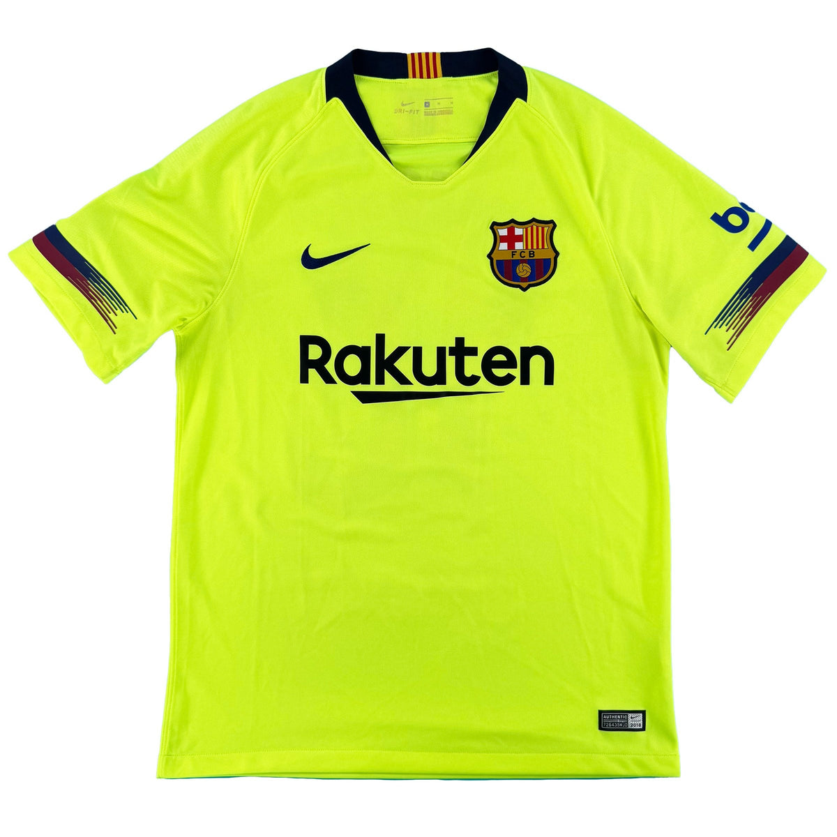 2018-19 Barcelona Uit Shirt Messi #10 - 10/10 - (M) - Oldschool Voetbalshirts