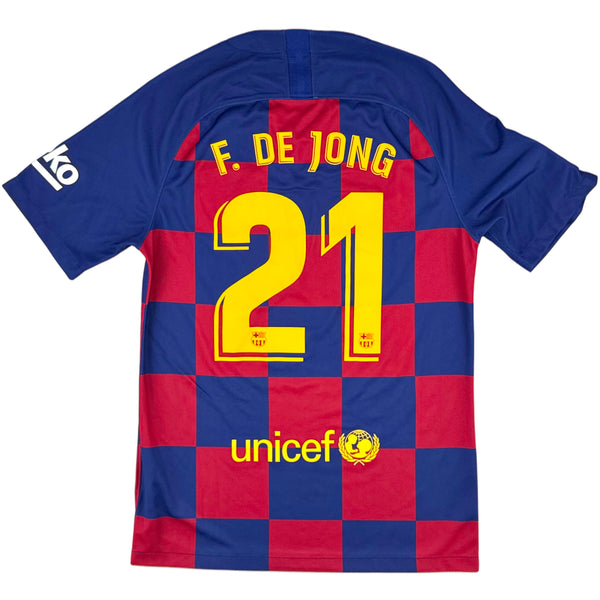2019-20 Barcelona Thuis Shirt F. De Jong - Oldschool Voetbalshirts