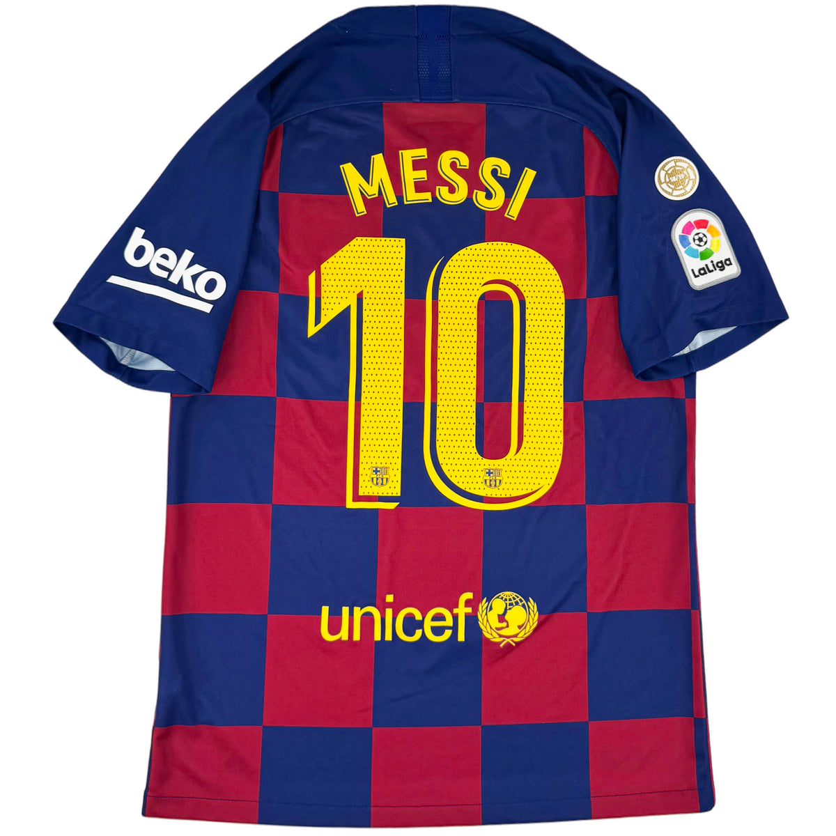 2019-20 Barcelona Thuis Shirt Messi - Oldschool Voetbalshirts