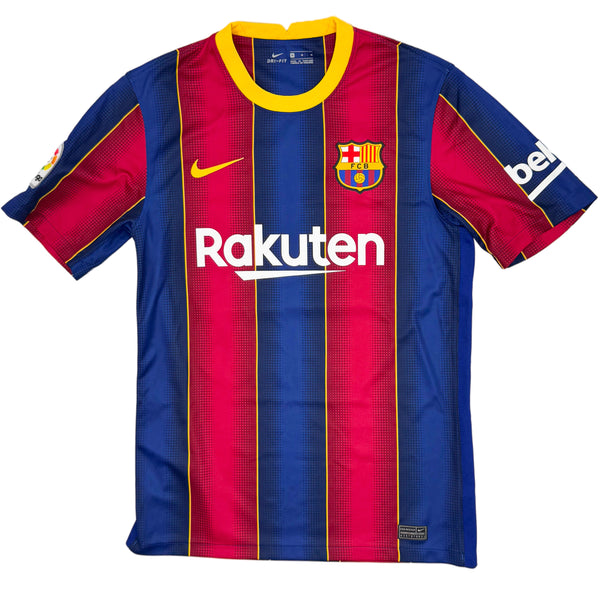 2020-21 Barcelona Thuis Shirt Messi - Oldschool Voetbalshirts