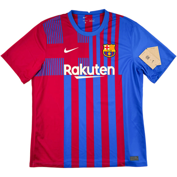 2021-22 Barcelona Thuis Shirt F. De Jong - Oldschool Voetbalshirts