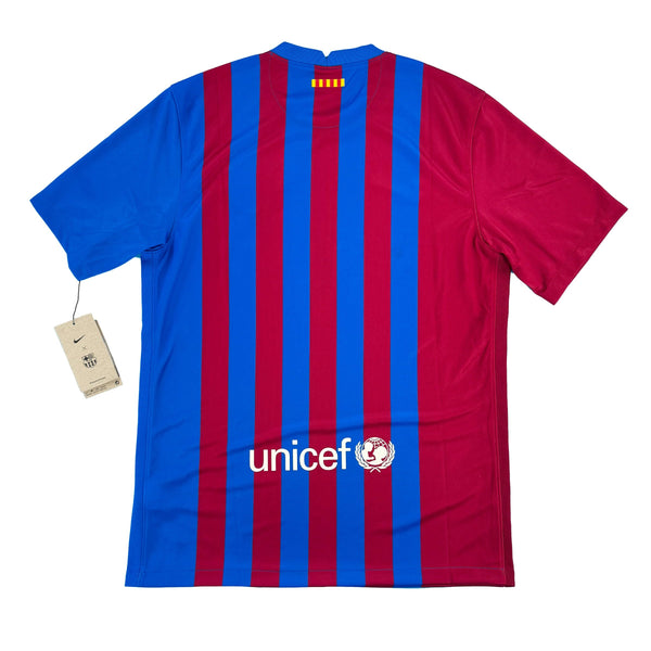 2021-22 Barcelona Thuis Shirt - 9/10 - (M) - Oldschool Voetbalshirts