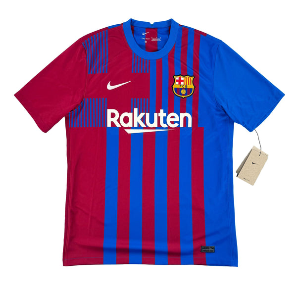 2021-22 Barcelona Thuis Shirt - 9/10 - (M) - Oldschool Voetbalshirts