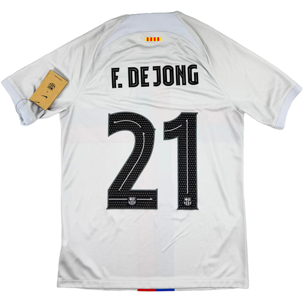 2022-23 Barcelona Derde Shirt De Jong - Oldschool Voetbalshirts