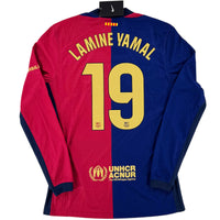 2024-25 Barcelona Player Issue Thuis Shirt Yamal - Nieuw - (M & L)