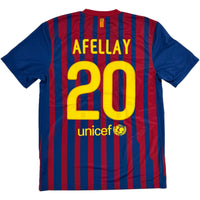 2011-12 Barcelona Thuis Shirt Afellay #20 - 10/10 - (M) - Oldschool Voetbalshirts