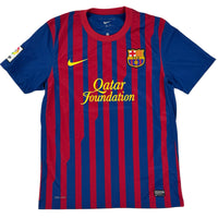 2011-12 Barcelona Thuis Shirt Messi #10 - 9/10 - (M) - Oldschool Voetbalshirts