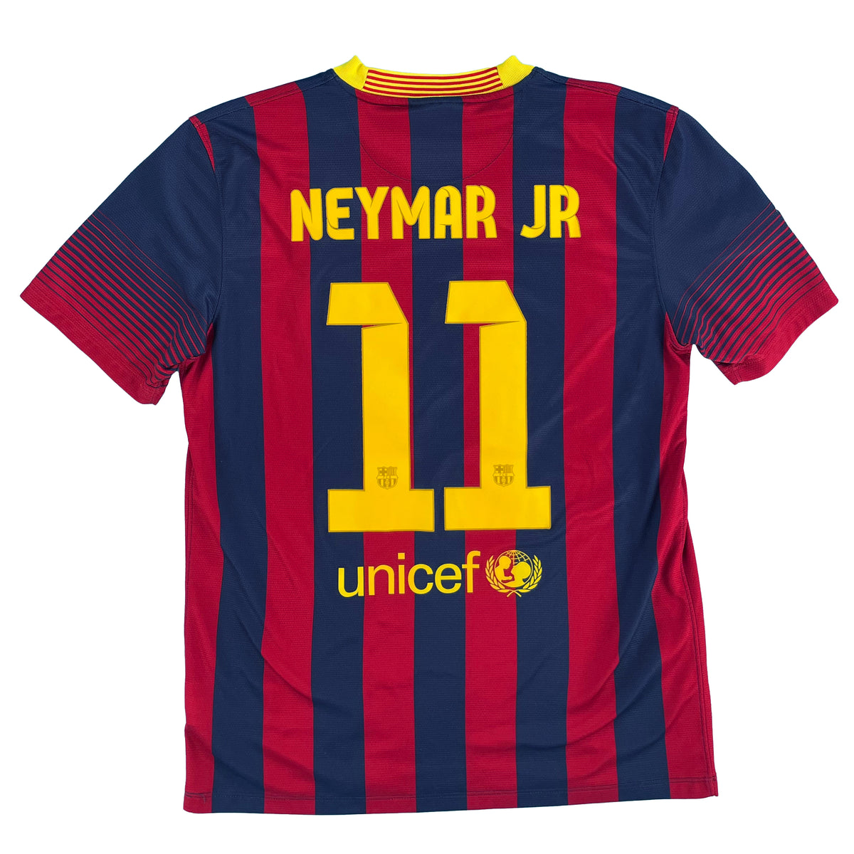2013-14 Barcelona Thuis Shirt Neymar - Oldschool Voetbalshirts